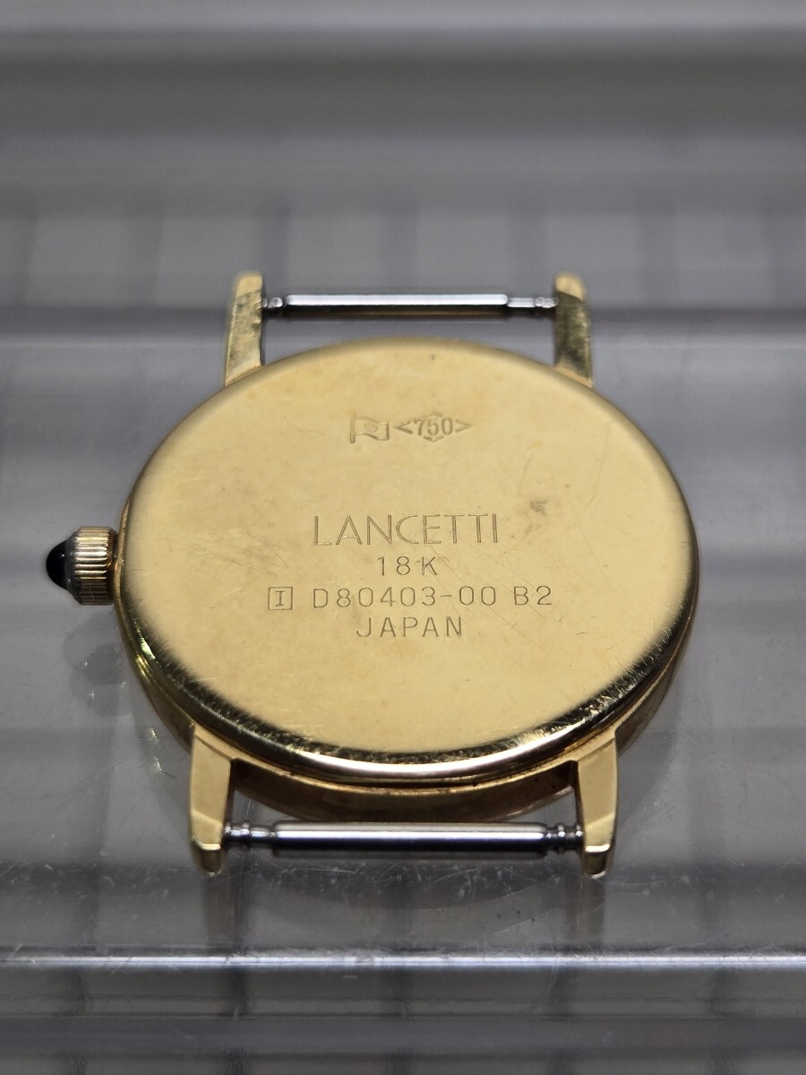 Junk LANCETTI ланч .ti18K(750) кварц наручные часы батарейка нет Junk LANCETTI ланч .ti18K(750) кварц наручные часы батарейка нет