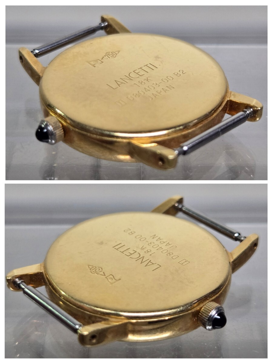 Junk LANCETTI ланч .ti18K(750) кварц наручные часы батарейка нет