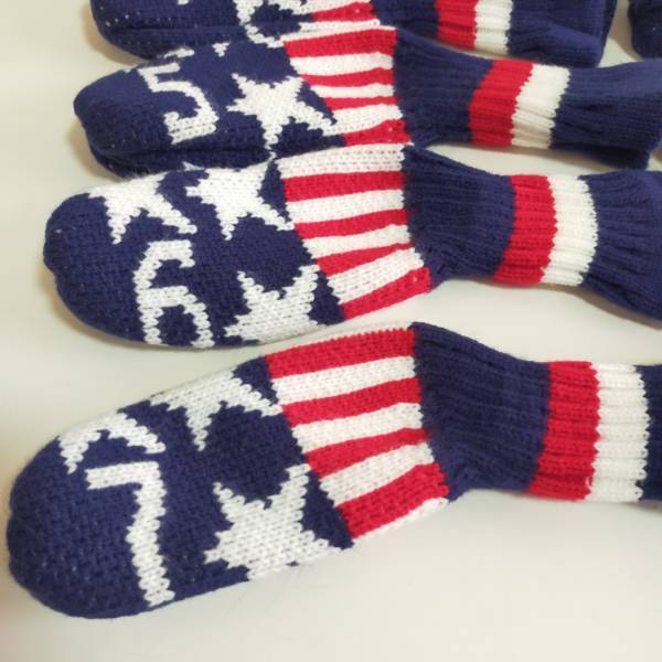 ゴルフ アイアンカバー ブルー 星 ニット 10個 3.4.5.6.7.8.9.P.A.S 新品_画像3