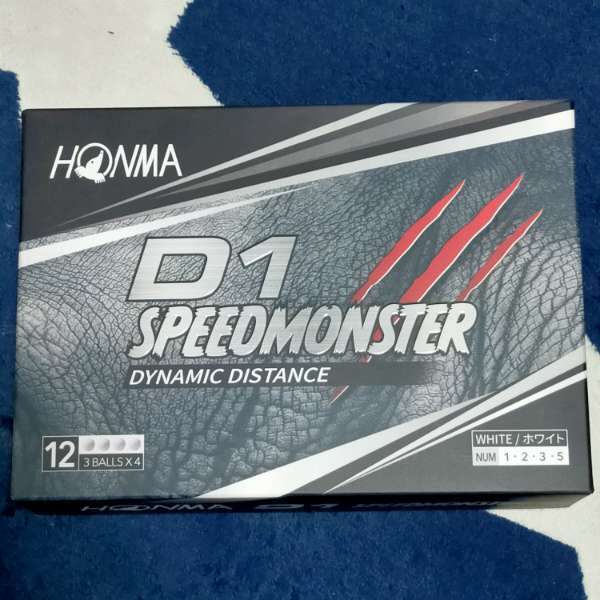 即決 2ダース 送料込み ホンマ ゴルフ ボール D1 スピードモンスター ホワイト SPEED MONSTER 新品 2025年11月購入_画像3