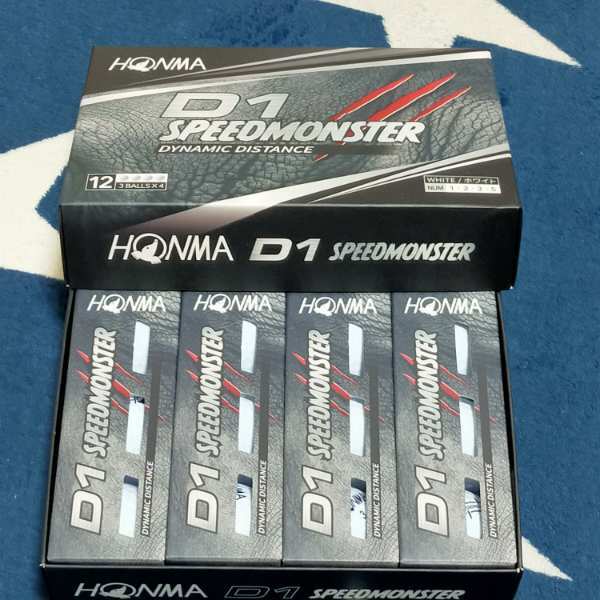 即決 2ダース 送料込み ホンマ ゴルフ ボール D1 スピードモンスター ホワイト SPEED MONSTER 新品 2025年11月購入_画像7