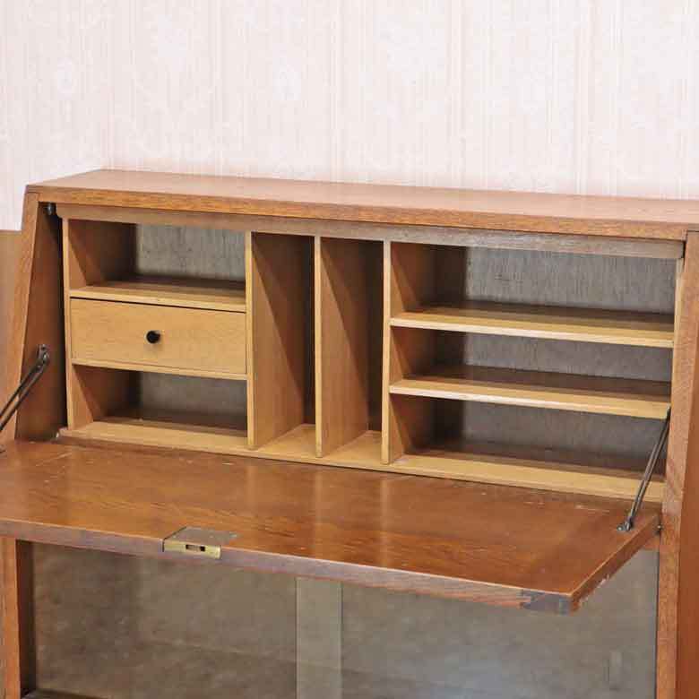 ブックビューロー イギリス オーク 完成品 デスク ヴィンテージ レトロ ミッドセンチュリー 北欧_画像6