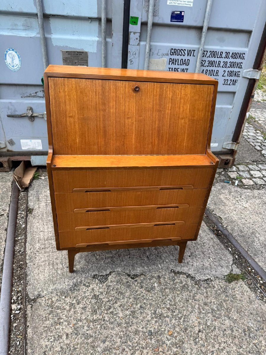 ライティングデスク デンマーク ヴィンテージ デニッシュ ビューロー セクレタリー レトロ ミッドセンチュリー 北欧_画像1