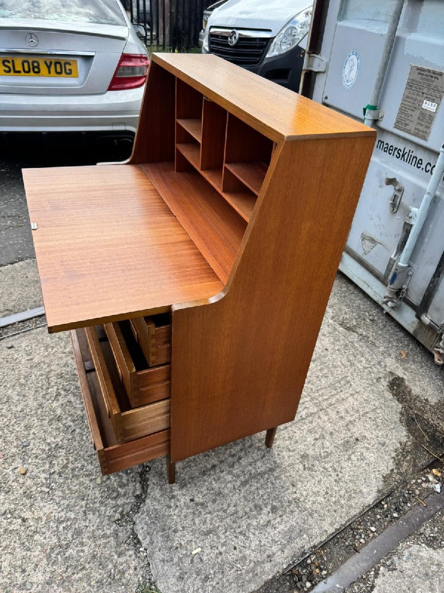 ライティングデスク デンマーク ヴィンテージ デニッシュ ビューロー セクレタリー レトロ ミッドセンチュリー 北欧_画像2