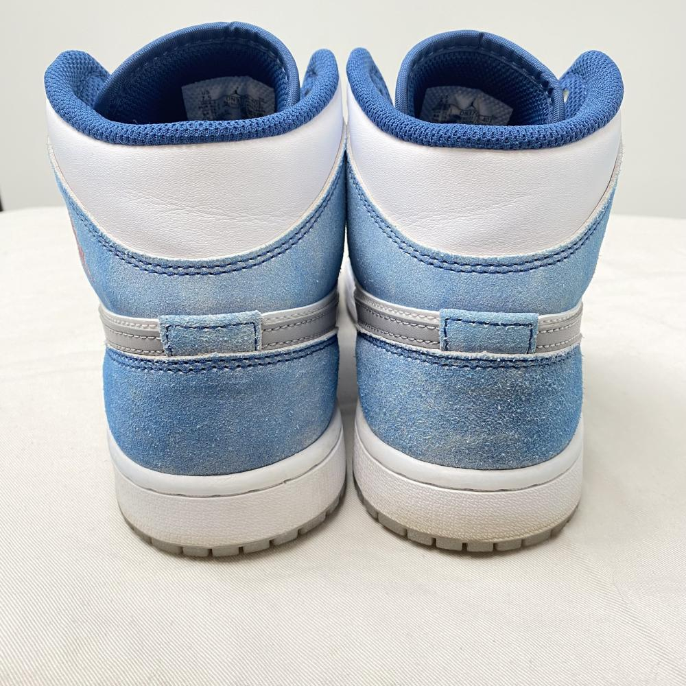 [ б/у ]NIKE AIR JORDAN 1 Mid SE White/Hyper Royal/Red 25.5cm DN3706-401 Nike воздушный Jordan 1 mid SE [240017734306]