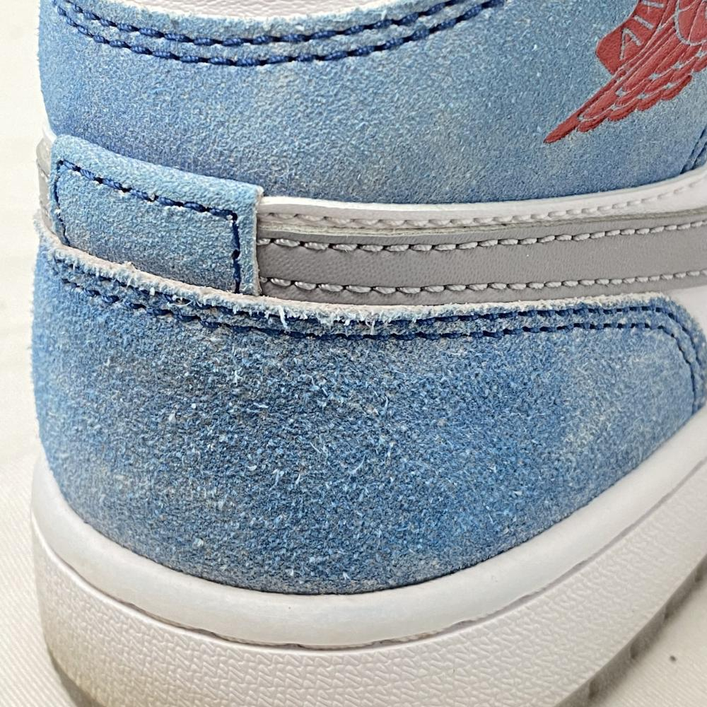 [ б/у ]NIKE AIR JORDAN 1 Mid SE White/Hyper Royal/Red 25.5cm DN3706-401 Nike воздушный Jordan 1 mid SE [240017734306]