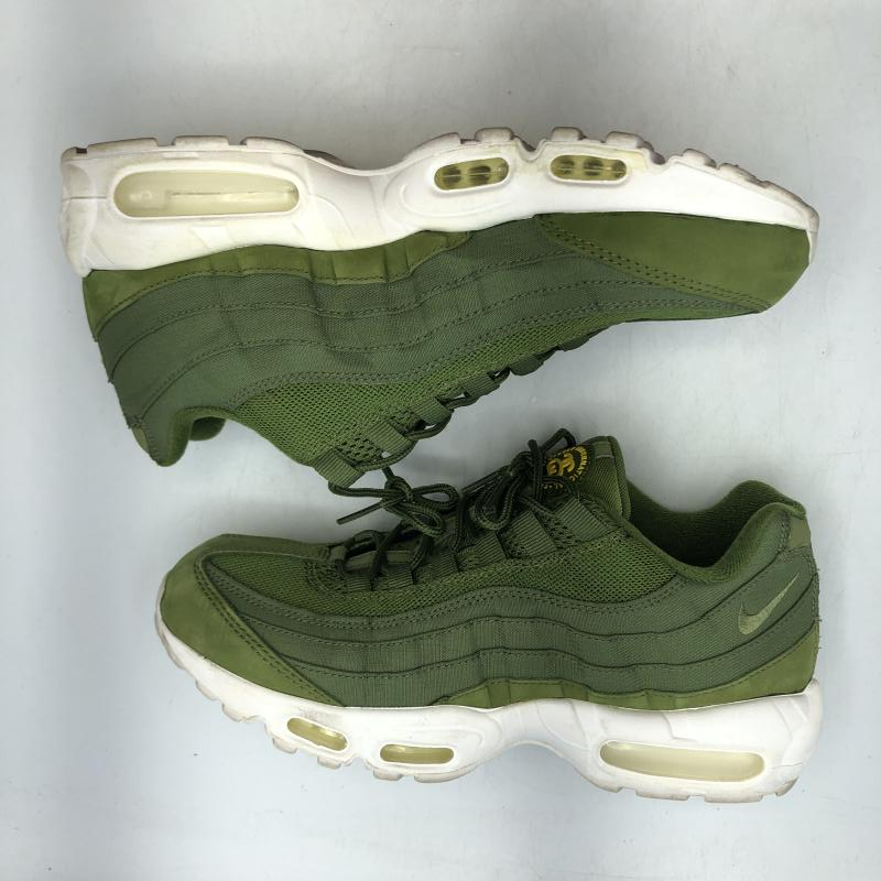 【中古】Stussy×NIKE AIR MAX 95 Olive 2015 27.5cm 834668-337 ステューシー ナイキ エアマックス オリーブ スニーカー[240017737360]_画像5