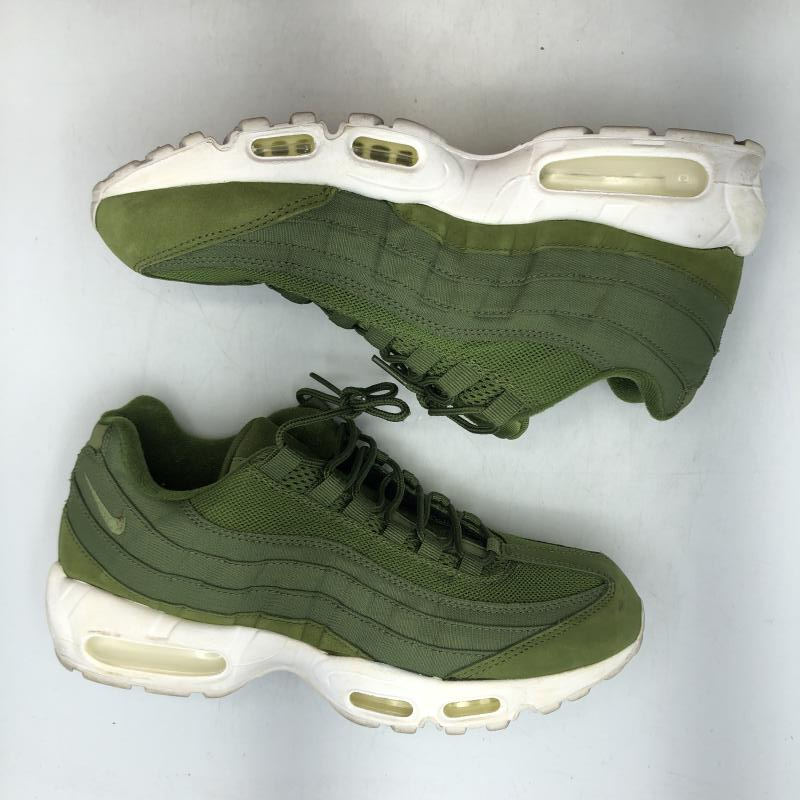 【中古】Stussy×NIKE AIR MAX 95 Olive 2015 27.5cm 834668-337 ステューシー ナイキ エアマックス オリーブ スニーカー[240017737360]_画像6