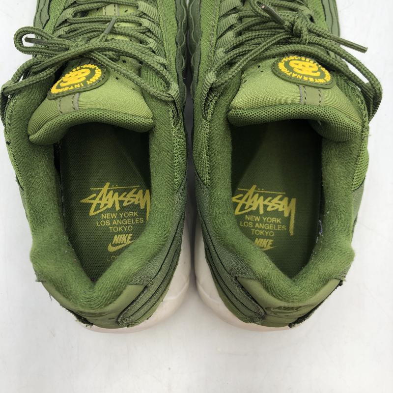 【中古】Stussy×NIKE AIR MAX 95 Olive 2015 27.5cm 834668-337 ステューシー ナイキ エアマックス オリーブ スニーカー[240017737360]_画像8