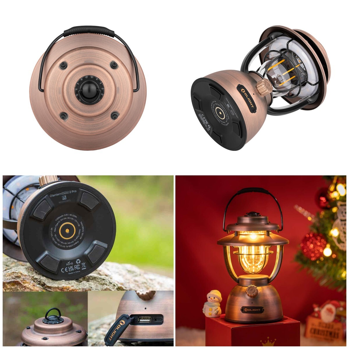 OLIGHT ランタン LED アウトドア キャンプ 防災 充電式 無段階調光_画像3