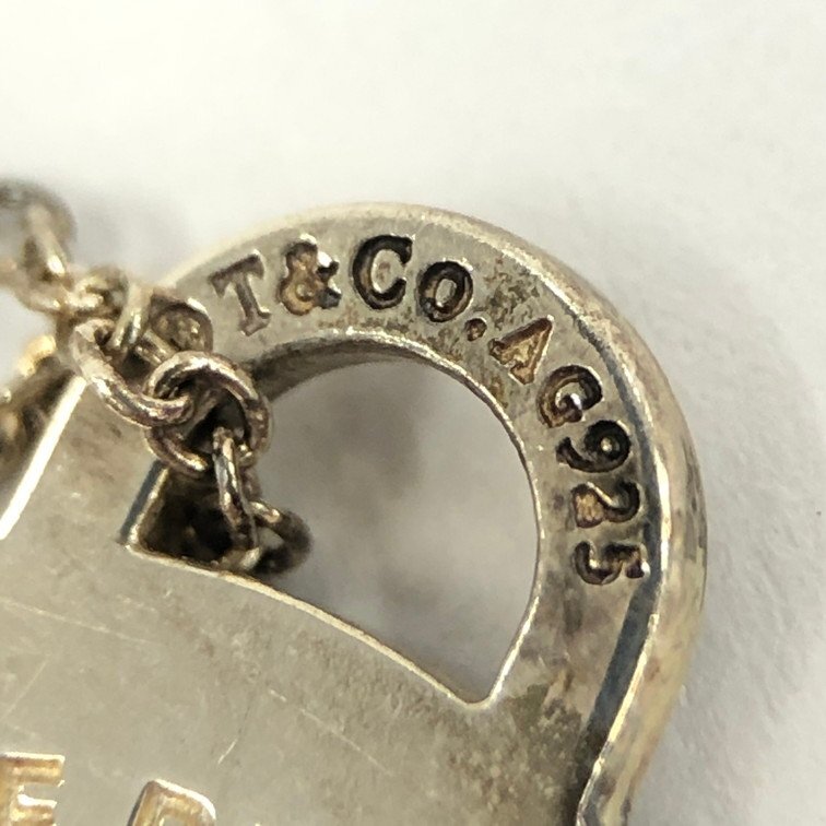 TIFFANY＆Co. ティファニー リターントゥ ラウンドハートネックレス 925刻印あり 総重量4.01g【DKAY1083】_画像5