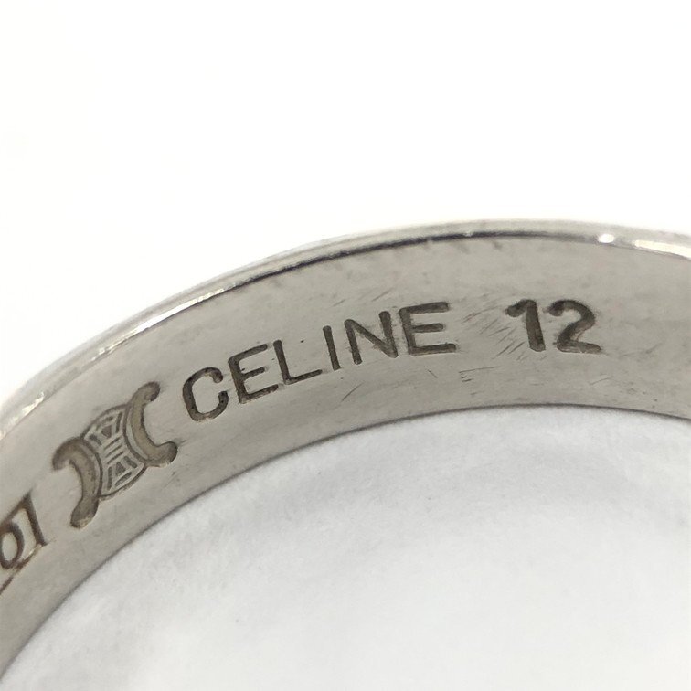 CELINE セリーヌ リング Pt850/750刻印あり サイズ12号 総重量3.46g【DKAY1096】_画像5