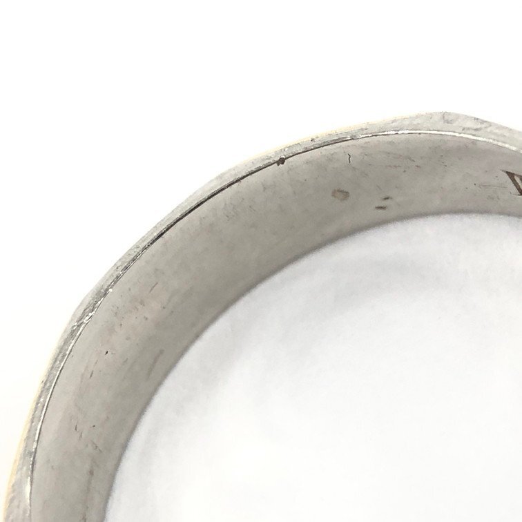 CELINE セリーヌ リング Pt850/750刻印あり サイズ12号 総重量3.46g【DKAY1096】_画像8