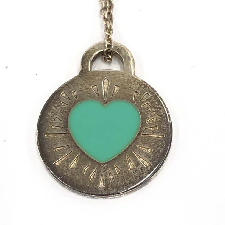 TIFFANY＆Co. ティファニー リターントゥ ラウンドハートネックレス 925刻印あり 総重量4.01g【DKAY1083】_画像3