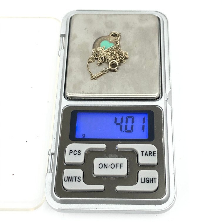 TIFFANY＆Co. ティファニー リターントゥ ラウンドハートネックレス 925刻印あり 総重量4.01g【DKAY1083】_画像9