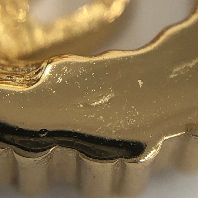 Christian Dior クリスチャンディオール イヤリング ロゴ ラインストーン【DKBA5022】_画像6