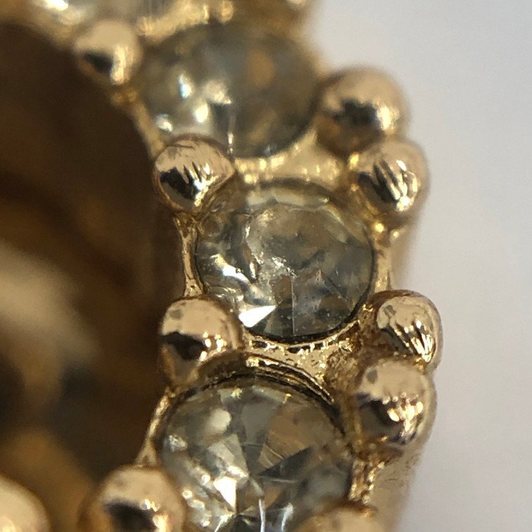 Christian Dior クリスチャンディオール イヤリング ロゴ ラインストーン【DKBA5022】_画像7