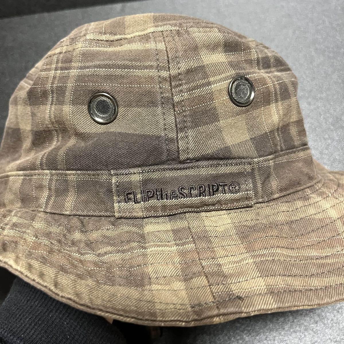 flip the script 90s サファリハット 1996 コピーライト 値引可 当時物 フリップザスクリプト アーカイブ ビンテージ ストリート hiphop_画像9