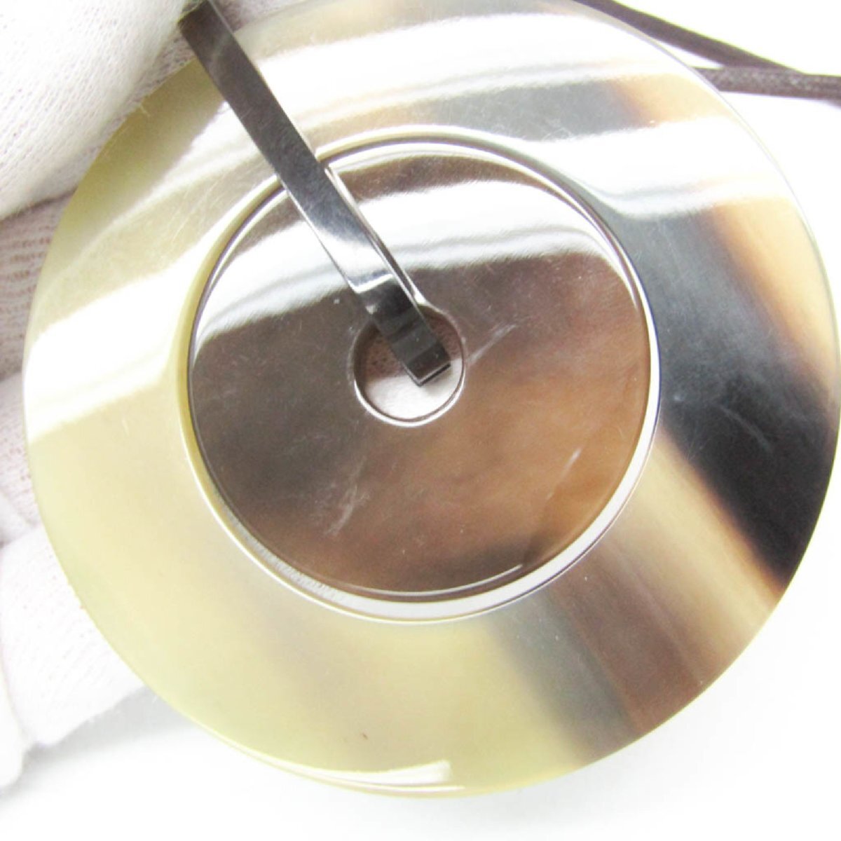 エルメス(Hermes) バッファローホーン,ラッカー レディース ファッション ペンダントネックレス_画像4