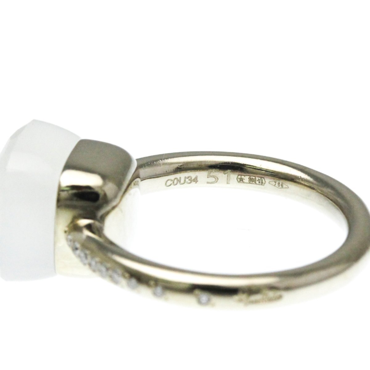 ポメラート(Pomellato) ヌード リング K18ホワイトゴールド(K18WG) ファッション ダイヤモンド,クォーツ_画像7