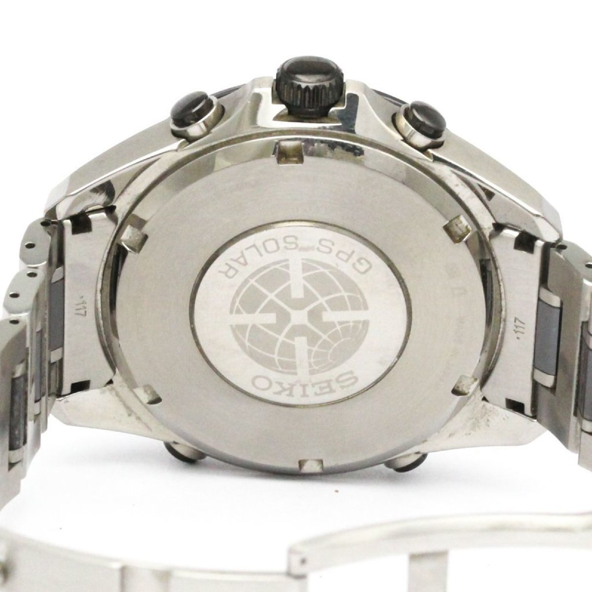 セイコー (SEIKO) アストロン ソーラー GPS 電波 セラミック ステンレススチール メンズ 時計_画像7
