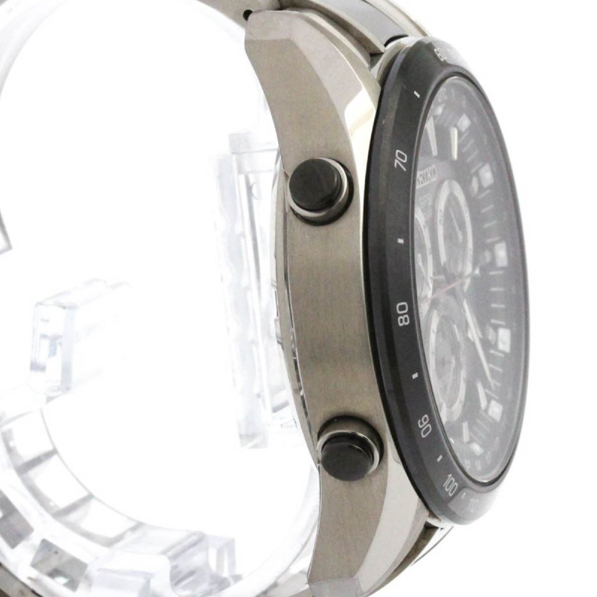 セイコー (SEIKO) アストロン ソーラー GPS 電波 セラミック ステンレススチール メンズ 時計_画像9