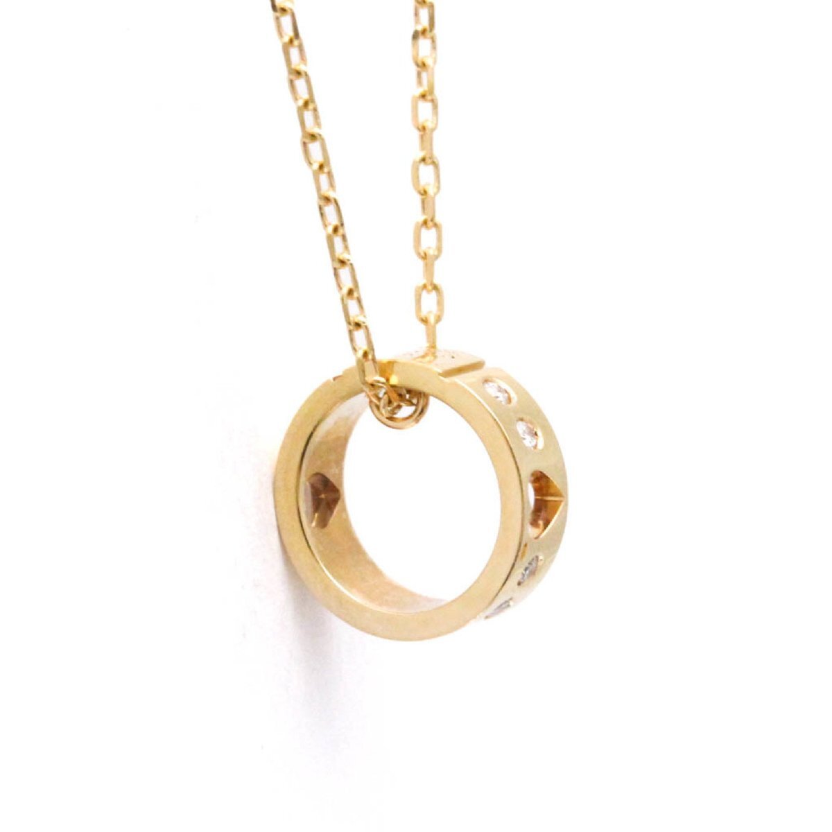 グッチ(Gucci) K18ピンクゴールド(K18PG) ダイヤモンド メンズ,レディース ファッション ペンダントネックレス_画像3