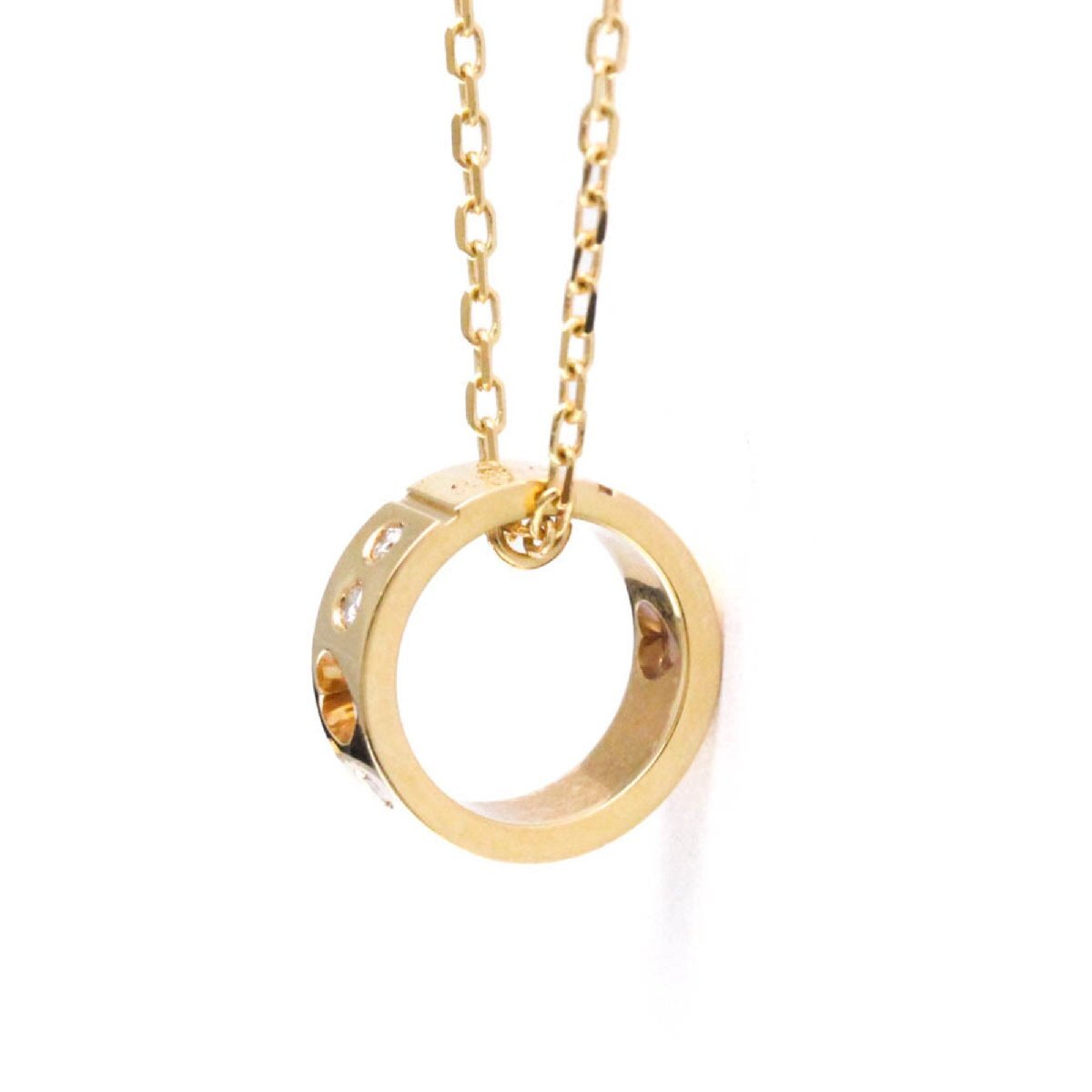 グッチ(Gucci) K18ピンクゴールド(K18PG) ダイヤモンド メンズ,レディース ファッション ペンダントネックレス_画像4