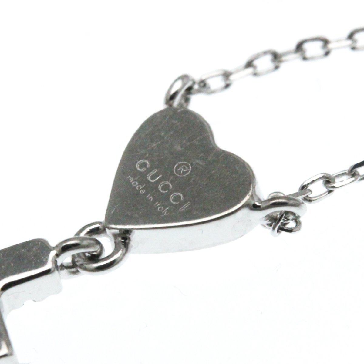 グッチ(Gucci) K18ホワイトゴールド(K18WG) ダイヤモンド レディース,メンズ ファッション ペンダントネックレス_画像5