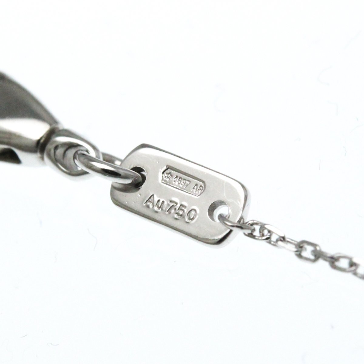 グッチ(Gucci) K18ホワイトゴールド(K18WG) ダイヤモンド レディース,メンズ ファッション ペンダントネックレス_画像6