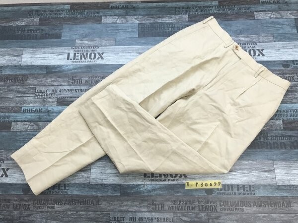 K OF KRIZIA ケーオブクリツィア メンズ センタープレス カラーパンツ ベージュ_画像1