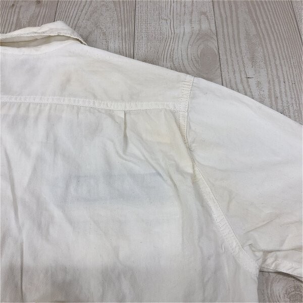 BROWNY WEGO ウィゴー メンズ アーミーワッペン 五分袖シャツ M 白_画像5