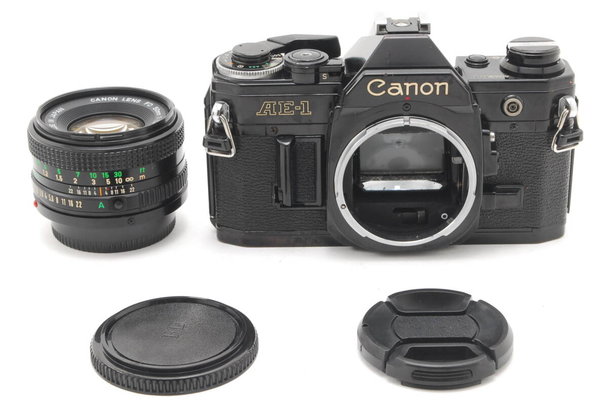 キャノン Canon AE-1 PROGRAM ブラック New FD 50mm F1.8 ボディレンズセット_画像10