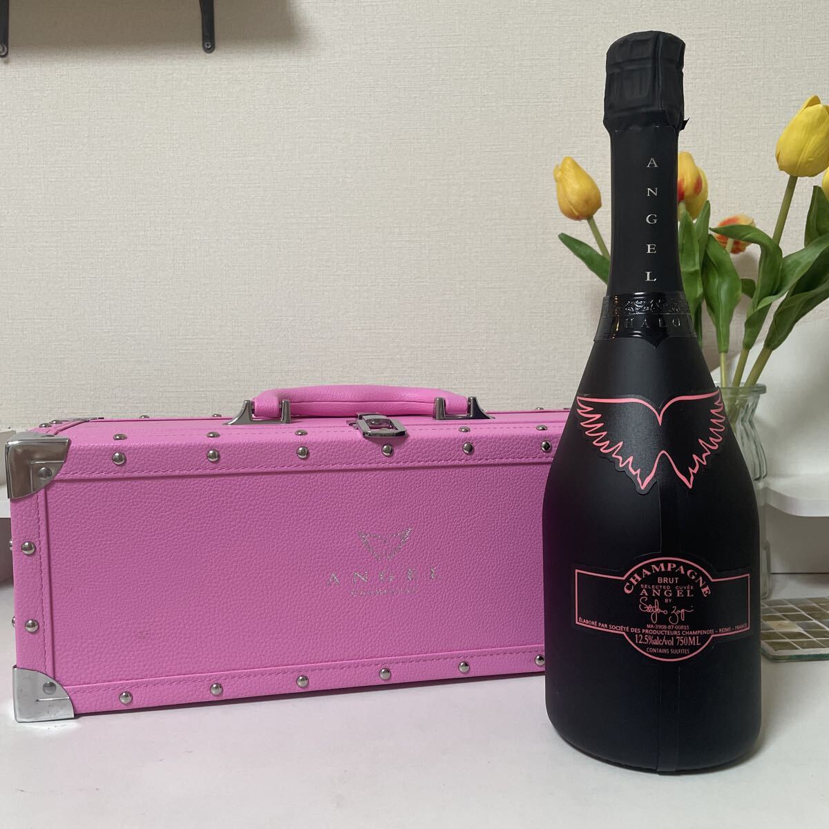  Angel шампанское ANGEL розовый кожа модель дипломат шампанское содержание есть нераспечатанный 