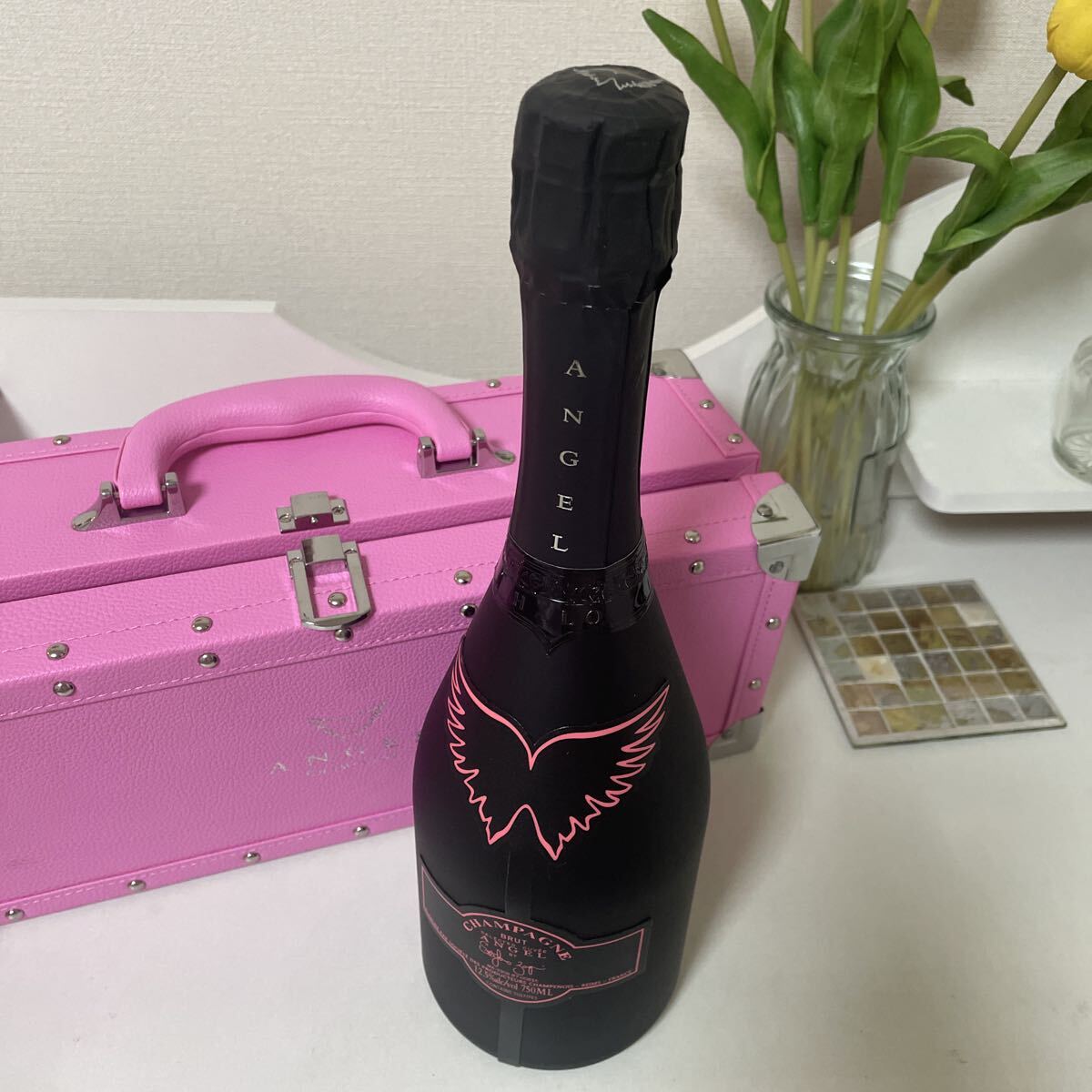  Angel шампанское ANGEL розовый кожа модель дипломат шампанское содержание есть нераспечатанный 
