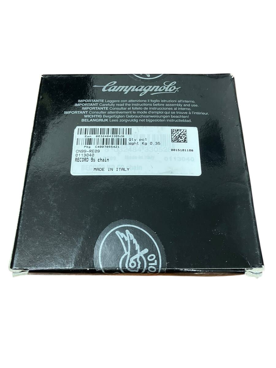 お11-114aS【新古品】未開封 詳不 RECORD C9 Campgnolo カンパニョーロ 自転車チェーン_画像2