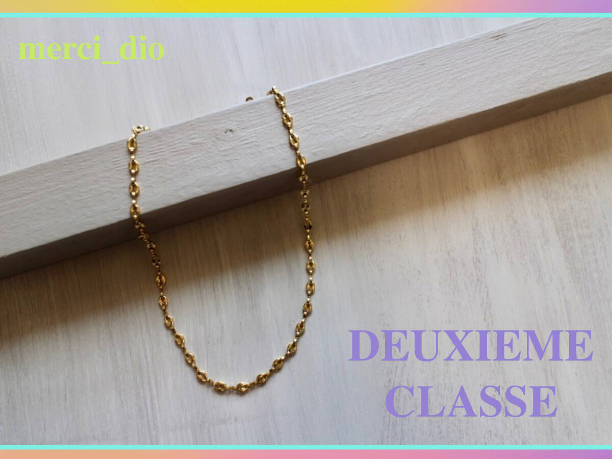 ドゥーズィエムクラス DEUXIEME CLASSE ゴールドチェーン ポイント ショートネックレス シンプル 新品 未使用 アパルトモン リステア_画像3