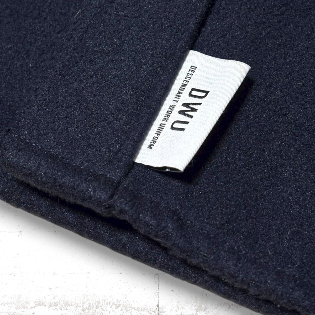 descendant CPOC フリース　シャツ　ジャケット　オーバーサイズ　紺色　ダークネイビー　M L ディセンダント　DWU タグ_画像3