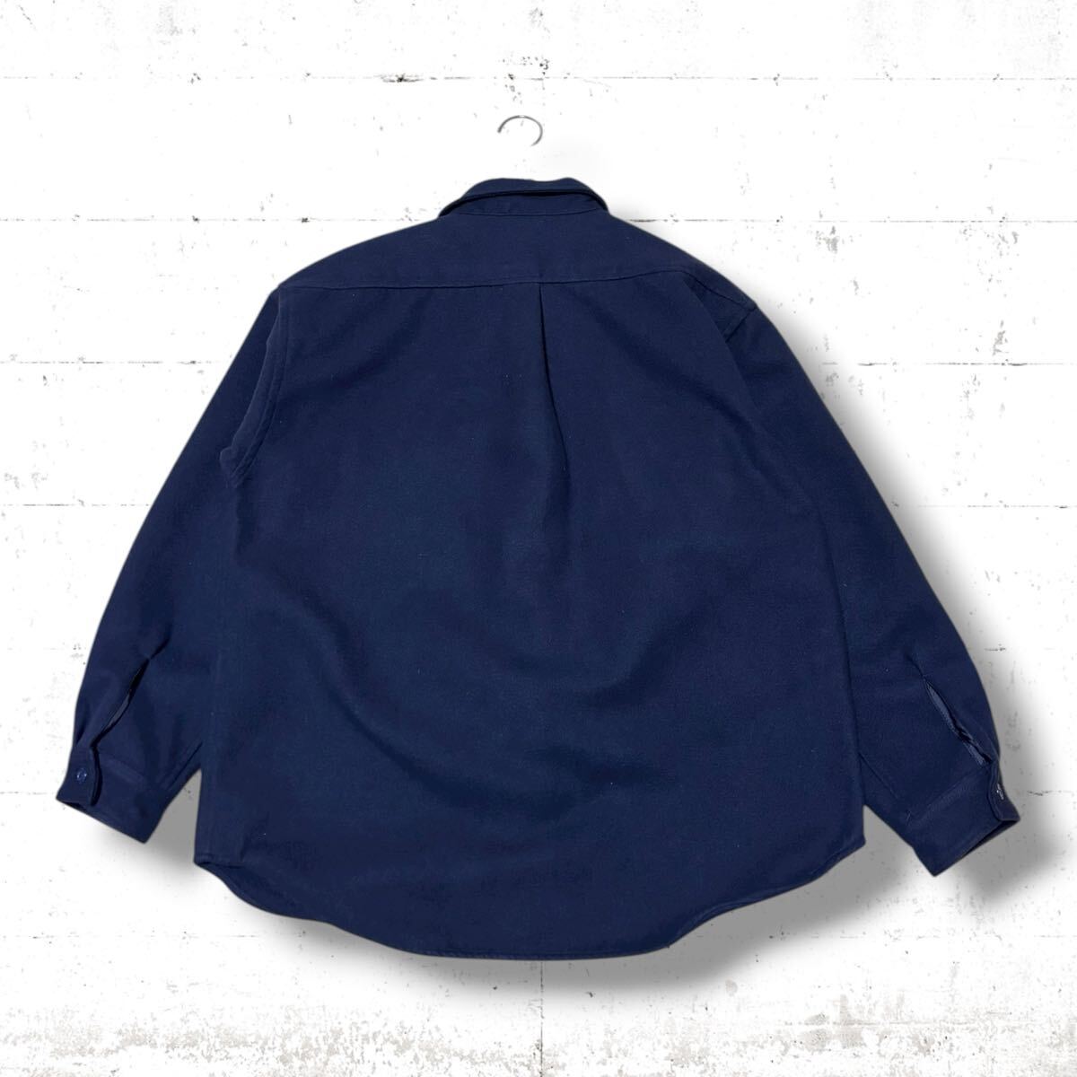 descendant CPOC フリース　シャツ　ジャケット　オーバーサイズ　紺色　ダークネイビー　M L ディセンダント　DWU タグ_画像6