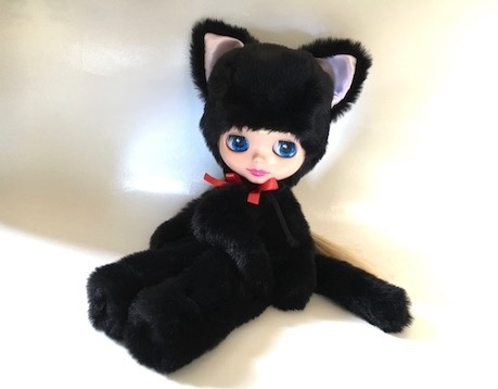  Neo Blythe для одежда чёрный ... костюм мульт-героя мягкость боа Blythe Blythe 