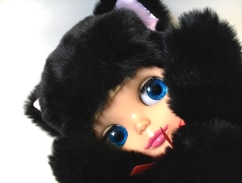  Neo Blythe для одежда чёрный ... костюм мульт-героя мягкость боа Blythe Blythe 