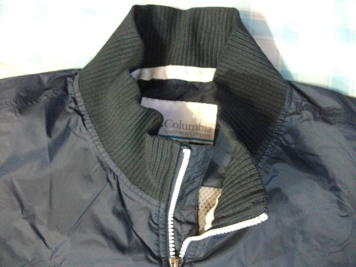 コロンビア　防寒ウインドジャンバー　紺　M　美品_画像7