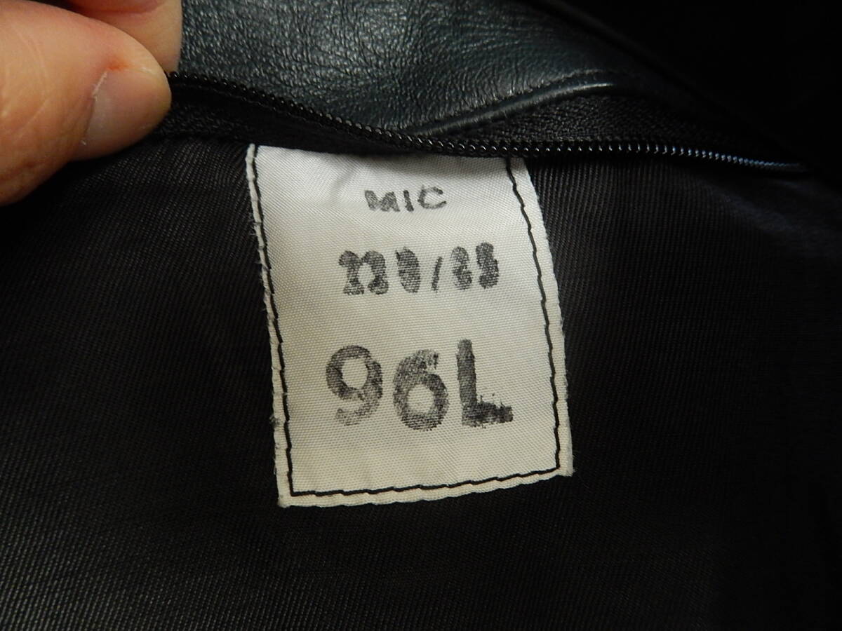 フランス軍 パイロットジャケット MIC 実物 フライトジャケット レザージャケット 70s 80s_画像3