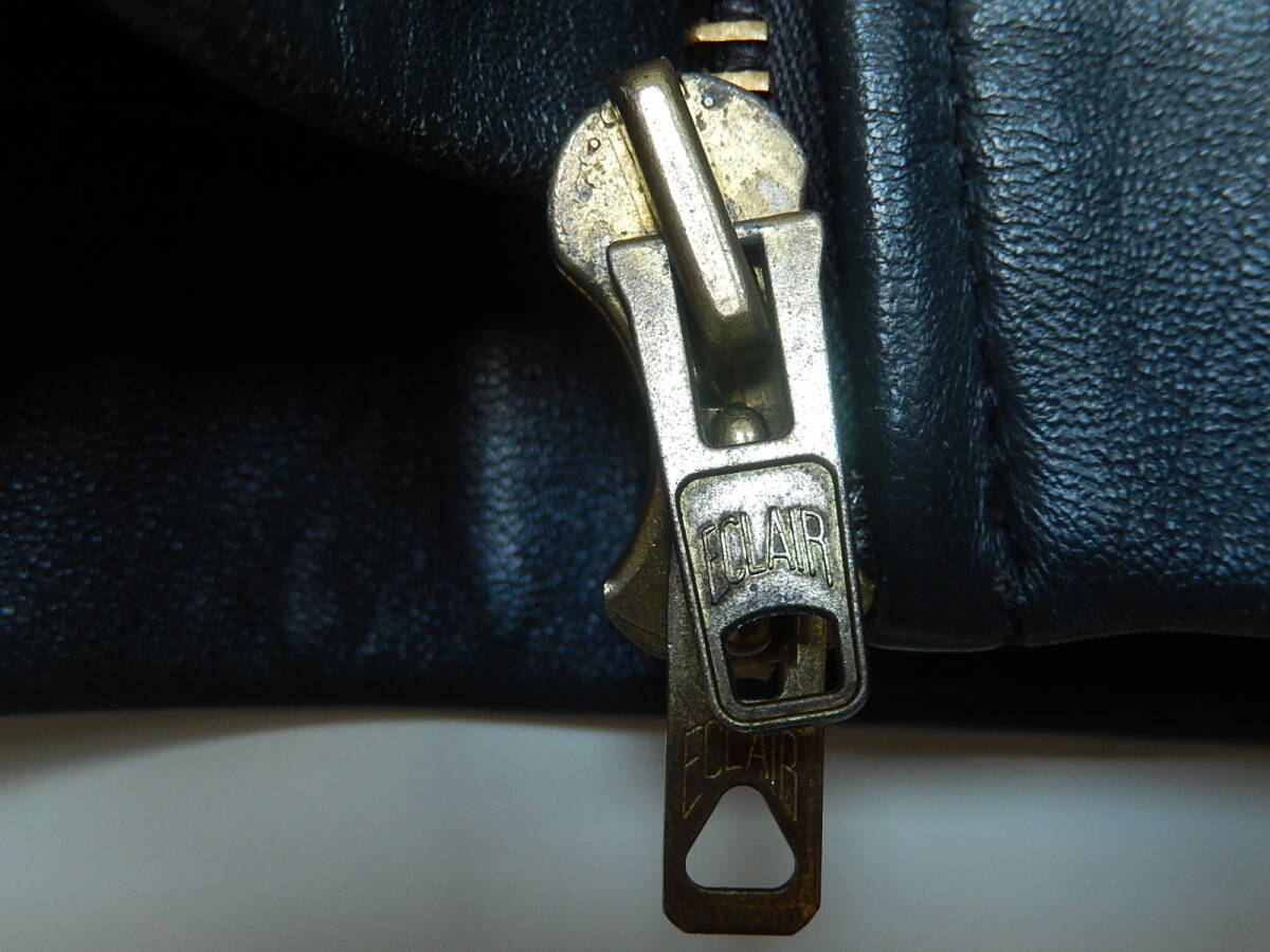 フランス軍 パイロットジャケット MIC 実物 フライトジャケット レザージャケット 70s 80s_画像4