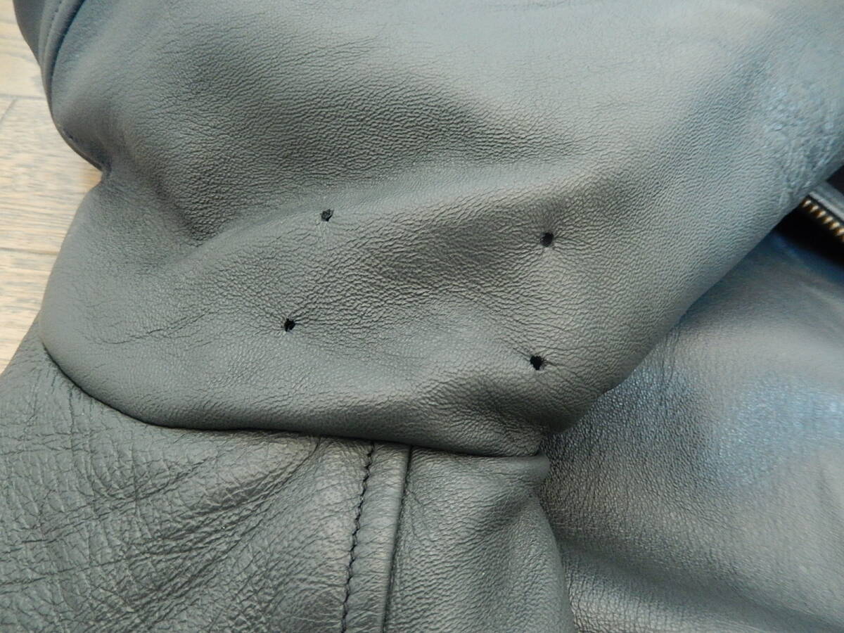 フランス軍 パイロットジャケット MIC 実物 フライトジャケット レザージャケット 70s 80s_画像6