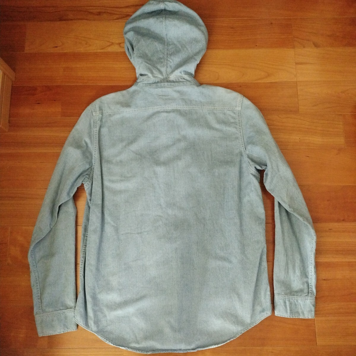 貴重 入手困難 正規品 日本製 オアスロウ or slow ヒッコリー フードシャツ マウンテンパーカー 2 M アメカジ バイカー アウトドア _画像2
