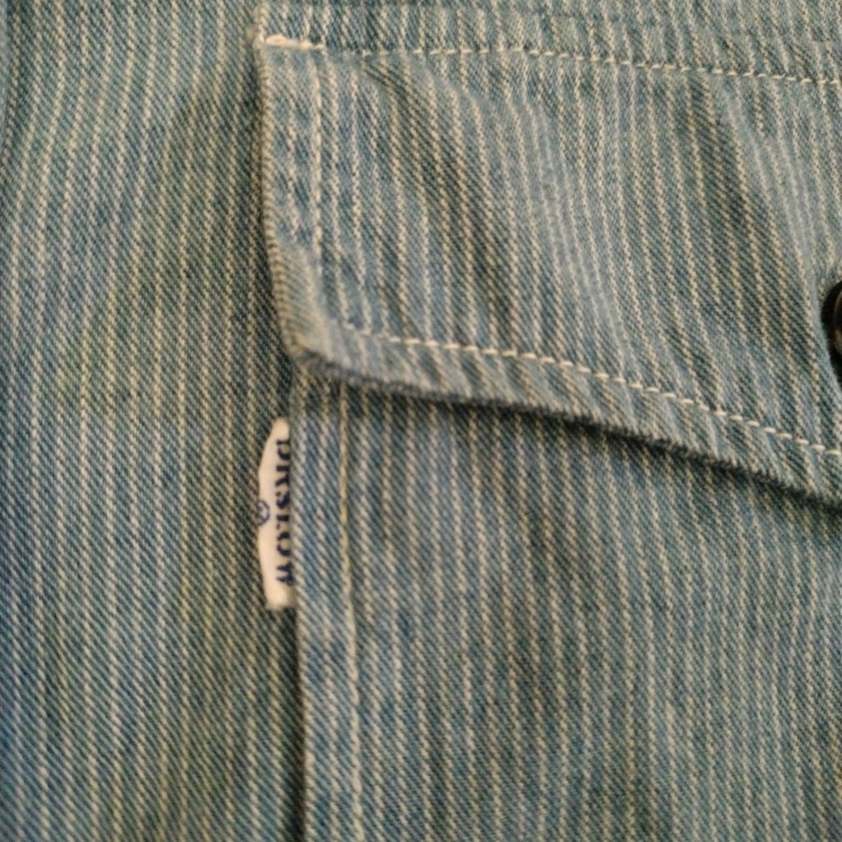 貴重 入手困難 正規品 日本製 オアスロウ or slow ヒッコリー フードシャツ マウンテンパーカー 2 M アメカジ バイカー アウトドア _画像9