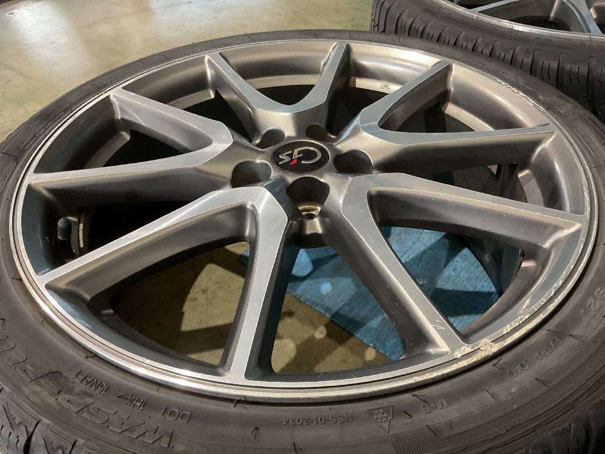 ① トヨタ プリウス ZVW30 G’s アルミホイール 補修前提 18x7.5J +50 5H100 タイヤ3本要交換（A8-101 135012）　　　_画像8