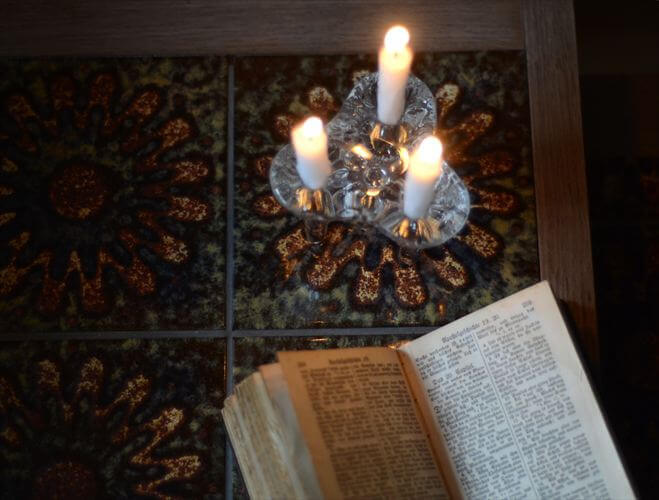 スウェーデン製 Kosta Boda 3灯キャンドルスティック コスタボダ ホルダー 北欧 ガラス 燭台 アンティーク_ig4703_画像7