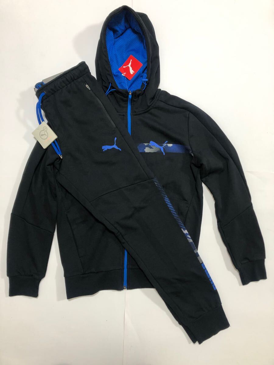未使用 タグ付 PUMA セットアップ M プーマ 上下セット ジャージ スウェット トレーニングウェア ジムウェア プーマジャパン_画像1